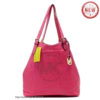 michael kors geperforeerd-logo grab groot roze schoudertas Groothandel Tassen 2slzy666